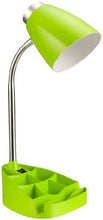 Load image into Gallery viewer, Limelights LD1002-GRN Gooseneck Organizer iPad Stand or Book Holder Desk Lamp, Green

