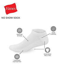 Load image into Gallery viewer, Hanes Mens X-Temp Cushioned No Show Socks 12-Pair Pack, Available in Big &amp; Tall
