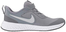 Load image into Gallery viewer, Nike Baby Revolution 5 Velcro Running Shoe, Cool Grey/Pure Platinum-Dark Grey, 10C Regular US Toddler
