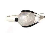 Load image into Gallery viewer, Natural Rainbow Moonstone 925 Sterling Silver Engagement Ring Size 4.25, 4.5, 5.5, 6, 6.5, 7, 7.25, 8, 8.25, 9, 9.25, 9.5, 10, 10.25, 10.5
