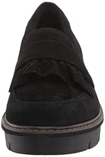 Load image into Gallery viewer, Clarks Women's Airabell Slip Loafer, Black Suede, 9

