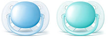 Load image into Gallery viewer, Philips Avent Ultra Soft Pacifier, 0-6 Months, Blue/Teal, 2 pack, SCF212/20
