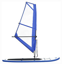 Load image into Gallery viewer, Paddleboard, Inflatable Stand Up Paddleboard with Sail Set Blue and White
