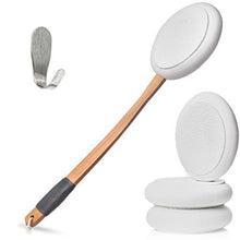Load image into Gallery viewer, Toem Lotion Applicator for The Back | Applicators Easy Reach | Self Application of Cream Sunscreen Self Tanner | Includes 1 Applicator Handle, 4 Pads &amp; 1 Hook (4 Pads)
