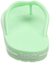 Load image into Gallery viewer, Crocs Women's Crocband Flip Flop | Slip On Water Shoes | Casual Summer Sandal, Neo Mint, 7 M US
