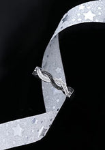 Load image into Gallery viewer, Dazzlingrock Collection 0.15 Carat (Ctw) Sterling Silver Black &amp; White Diamond Ladies Bridal Wedding Stackable Band, Size 4
