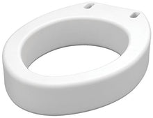 Load image into Gallery viewer, NOVA Medical Products Toilet Seat Riser, Raised Toilet Seat (For Under Seat), For Elongated Toilet Seat, White
