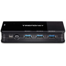 Load image into Gallery viewer, TRENDnet 4-Port USB 3.1 Sharing Switch, TK-U404, 4 x USB 3.1 for Computers, 4 x USB 3.1 for Devices, Flash Drive Sharing, Scanners, Printers, Mouse, Keyboard, Windows &amp; Mac Compatible
