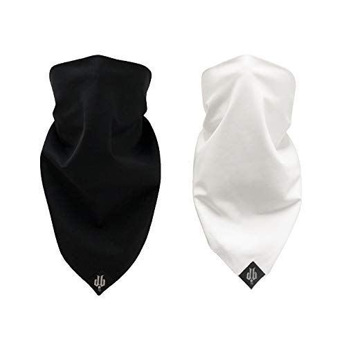 Dust Bandit Neck Gaiter Bandana Face Cover Scarf Breathable Gator Mask Bandana Skull Cap Headband Sweatband (2 PACK)