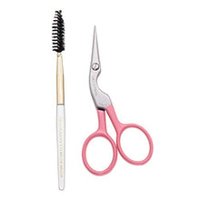 Load image into Gallery viewer, Tweezerman Exclusive Rose Tea Brow Shaping Scissors &amp; Brush
