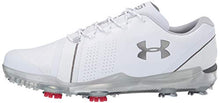 Load image into Gallery viewer, Under Armour Men's Spieth III Golf Shoe, White (102)/Overcast Gray, 12
