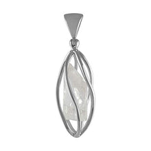 Load image into Gallery viewer, Starborn Sterling Silver Cage Style Danburite Crystal Pendant
