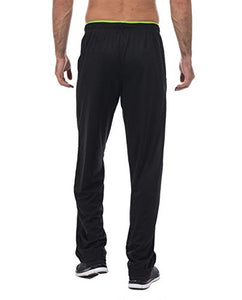 CENFOR Men's Sweatpant with Pockets Open Bottom Athletic Pants for Jogging, Workout, Gym, Running, Hiking, Training(Black,S)
