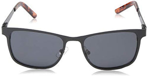 Dockers Men's S06869ldp008 Polarized Rectangular Sunglasses, Black, 56 mm