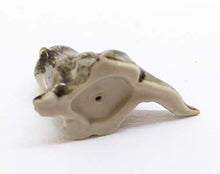 Load image into Gallery viewer, WitnyStore Sea Otter Figurines - Collectible Animal Art - Miniature Hand Made and Painted Porcelain Table Decor Perfect for Gifts and Souvenirs - 1 1/4" L x 1/2" H x 1/2" W
