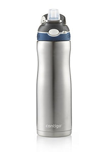 Contigo Autospout Straw Ashland Chill Vacuum-Insulated Stainless Steel Water Bottle, 20 oz., Monaco