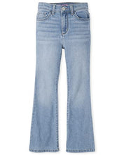 Load image into Gallery viewer, The Children's Place Girls' Fashion Denim, Flare-Ruby WASH, 4
