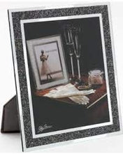 Load image into Gallery viewer, Oleg Cassini Crystal Hematite Frame 8x10
