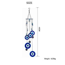 Load image into Gallery viewer, COTO Wind Chimes for Home Garden Decoration Quality Evil Eye Wall Hanging Ornament Gift or to Keep for Your own Patio, Porch, Garden, or Backyard
