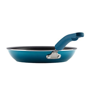Rachael Ray Brights Nonstick Frying Pan Set / Fry Pan Set / Skillet Set - 9.25 and 11 inch, Blue