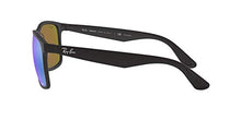 Load image into Gallery viewer, Ray-Ban Men&#39;s RB4264 Chromance Sunglasses, Matte Black/Polarized Blue Mirror, 58 mm
