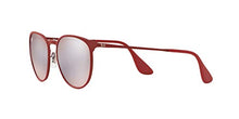 Load image into Gallery viewer, Ray-Ban RB3539 Erika Metal Round Sunglasses, Rubber Bordeaux/Bordeaux Light Flash Grey, 54 mm
