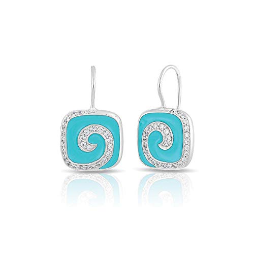 Belle Etoile Swirl Earrings Turquoise