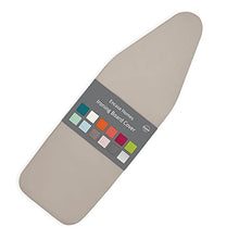 Load image into Gallery viewer, Encasa Homes Replacement Ironing Board Cover with Extra Thick Pad, Plain Colors, Elasticated, (Fits Standard Large Boards of 15 x 54 inch) Heat Reflective, Scorch Resistant, Heavy Duty - Beige
