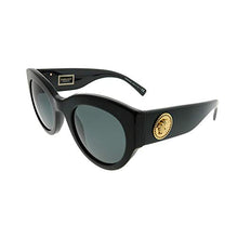 Load image into Gallery viewer, Versace Women's Bold Frame Sunglasses, Black/Grey, One Size
