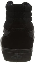 Load image into Gallery viewer, Vans Men's Hi-Top Trainers Sneaker, Suede Canvas Black Black, 9.5
