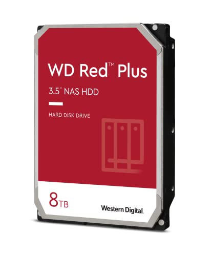 Load image into Gallery viewer, Western Digital 8TB WD Red Plus NAS Internal Hard Drive HDD - 5640 RPM, SATA 6 Gb/s, CMR, 128 MB Cache, 3.5" - WD80EFZZ