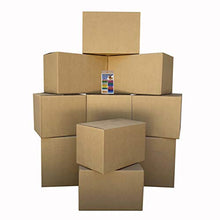 Load image into Gallery viewer, uBoxes Moving Box Combo Pack - 4 Smalls, 6 Mediums, &amp; Moving Labels
