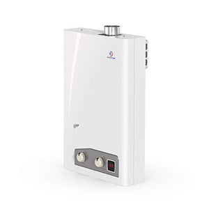 Eccotemp FVI12-LP Liquid Propane Gas Tankless Water Heaters, White