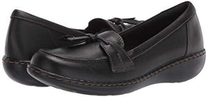 Clarks Women's Ashland Bubble Slip-On Loafer, Black, 8 M US