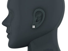 Load image into Gallery viewer, Sharp &amp; Edgy Square Cluster Diamond Earrings 0.53 ctw 14K White Gold (G, SI)
