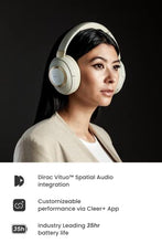 Load image into Gallery viewer, Cleer Audio, Alpha Noise Cancelling Bluetooth Headphones, Microphone, Outer Touch Controls, 35 Hr Battery Life, Stone

