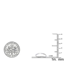 Load image into Gallery viewer, Dazzlingrock Collection 0.10 Carat (ctw) Round White Diamond Ladies Wedding Guard Band Ring 1/10 CT, Sterling Silver, Size 7
