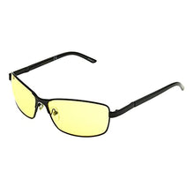 Load image into Gallery viewer, Dockers Men's Wade Night Driver Glasses Square Sunglasses, Black, 54mm
