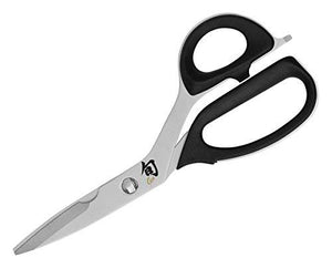 Shun Premium Kitchen Shears; Stainless Steel Construction with Elastomer Grips for Comfortable Use; Notched Blade Convenient for Cutting Stems and Small Bones; Blades Separate for Easy Cleaning