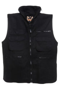 HUMVEE Campco Ranger Vest with Mesh Back and Hideaway Hood, Black, X-Large
