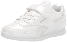 Load image into Gallery viewer, Reebok Girls Classic Jogger 3.0 Cross Trainer, White/Silver Metallic/Velcro Strap, 1 Little Kid
