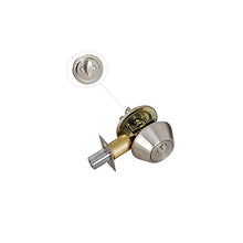 Load image into Gallery viewer, Grip Tight Tools ED03C-3, Set of 3 (Satin Stainless Steel) Combo Entry Lock Set Door Knob and Single Cylinder Deadbolt Alike: SC1 Keyway with 18 Keys Included
