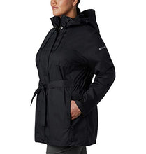 Load image into Gallery viewer, Columbia Women&#39;s Pardon My Trench Rain Jacket,Black,Small
