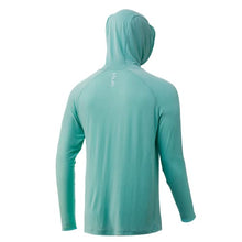 Load image into Gallery viewer, HUK Men's Waypoint Hoodie | Performance Long-Sleeve Shirt +50 UPF, Lichen, Medium
