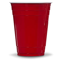 Load image into Gallery viewer, Amazon Basics 16-Ounce Disposable Plastic Cups, Red - Pack of 240
