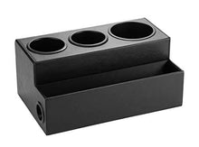 Load image into Gallery viewer, JackCubeDesign Hair Dryer Holder Hair Styling Product Care Tool Organizer Bath Supplies Accessories Tray Stand Storage Bathroom Vanity Countertop with 3 Holes(Black) – :MK154C
