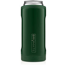 Load image into Gallery viewer, BrüMate Hopsulator Slim Double-walled Stainless Steel Insulated Can Cooler for 12 Oz Slim Cans (Emerald Green)
