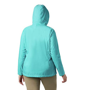 Columbia Women's Switchback III Adjustable Waterproof Rain Jacket, Miami, Large