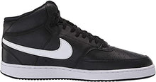 Load image into Gallery viewer, Nike Men's Court Vision Mid Sneaker, Black/White, 12 Regular US
