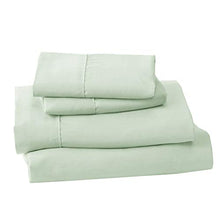 Load image into Gallery viewer, Lightweight Microfiber Sheets. Soft, Cozy Sheets. Breathable, Wrinkle Free Bed Sheet Set. Emery Collection (Queen, Pale Green)
